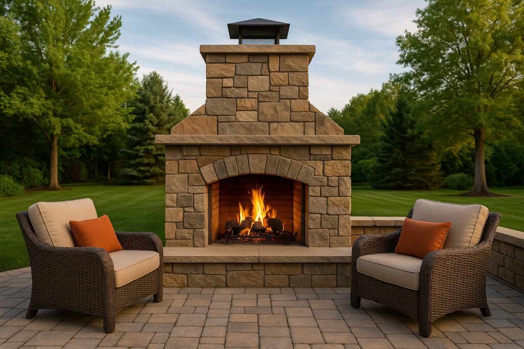 patio fireplace
