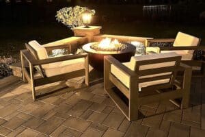 outdoor firepit patio